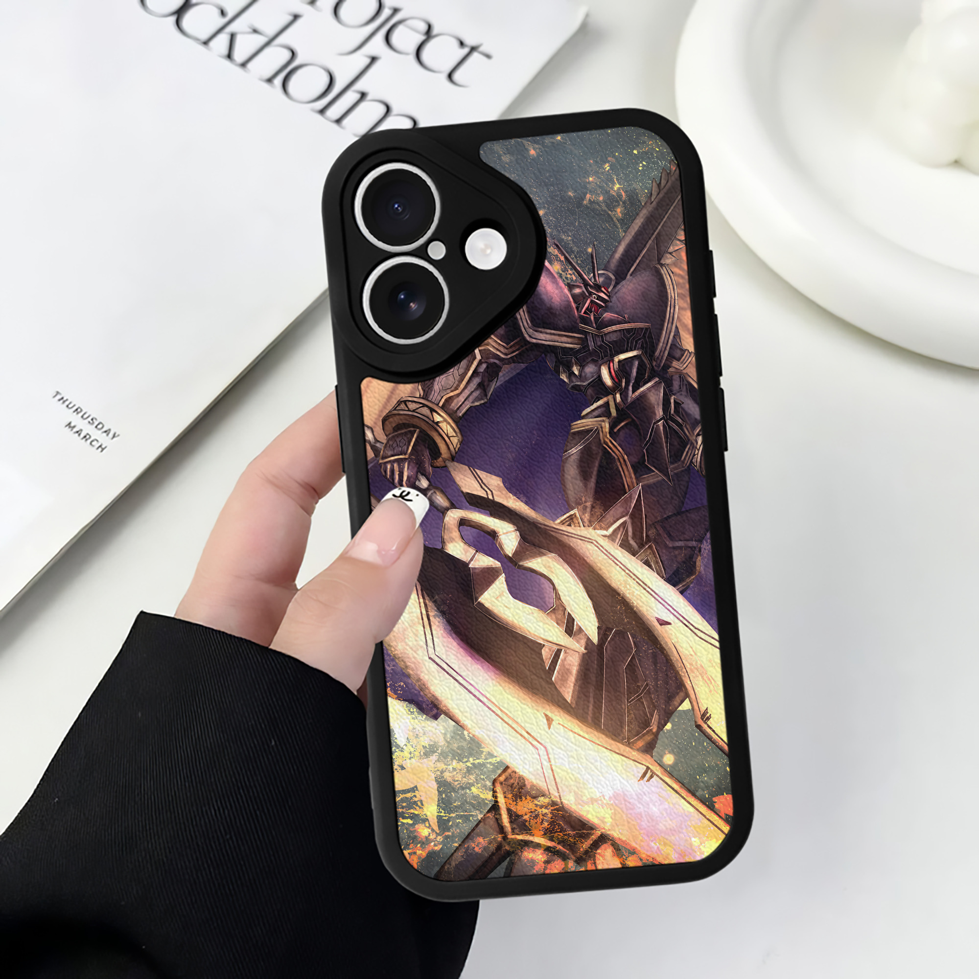 （画像用） Digimon デジタルモンスター/デジモン 【iPhone 16シリーズ対応】シリコンスマホケース（レザー調） 材質：シリコン